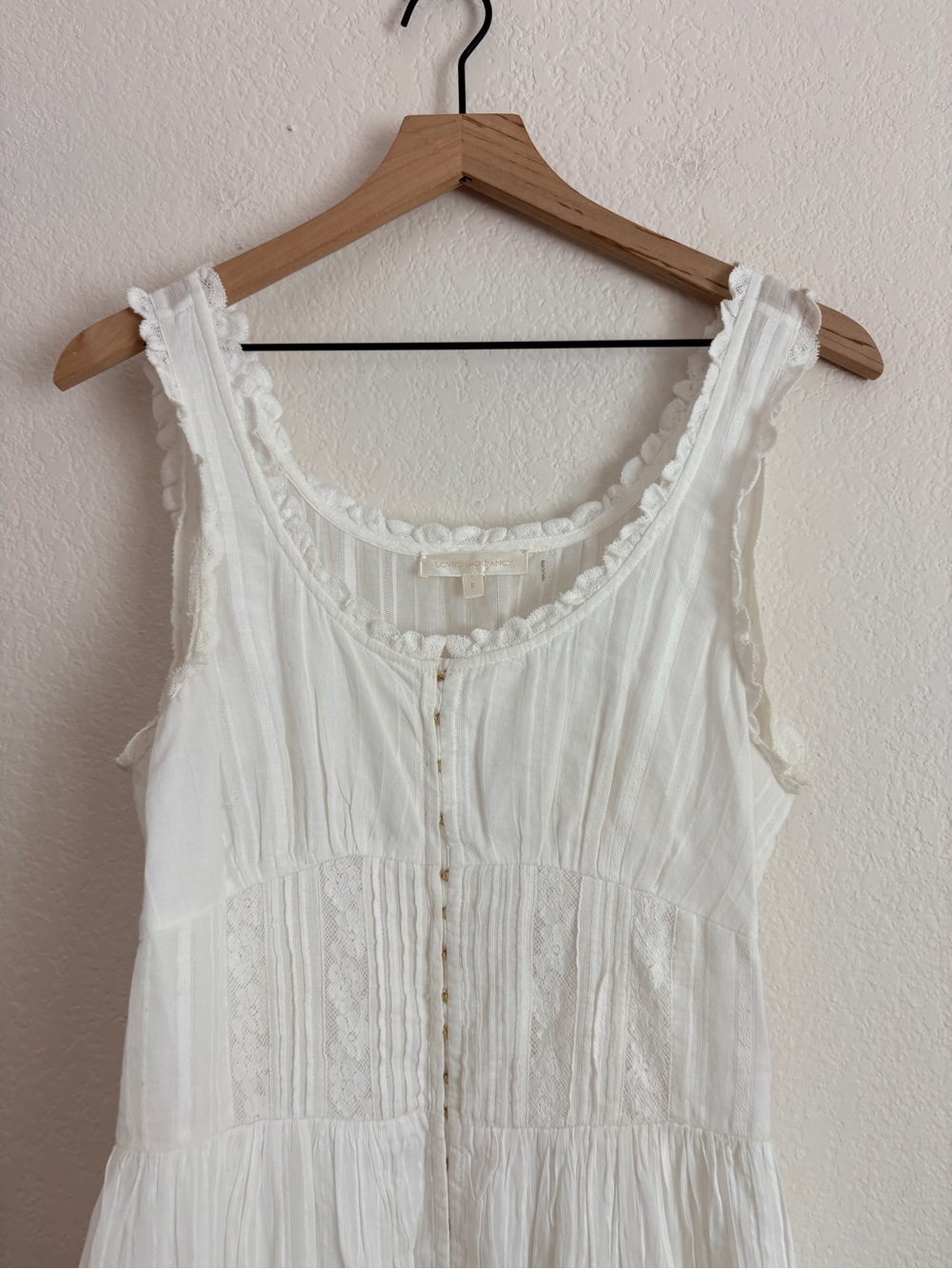 LoveShackFancy Santelle Lace Dress Coastal Cowgirl Cottagecore - Picture 7 of 16